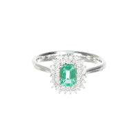 Anillo Recarlo Mujer in Oro blanco Smeraldo 0.58 Ct R77CC002/SM-14 - R77CC002/SM-14